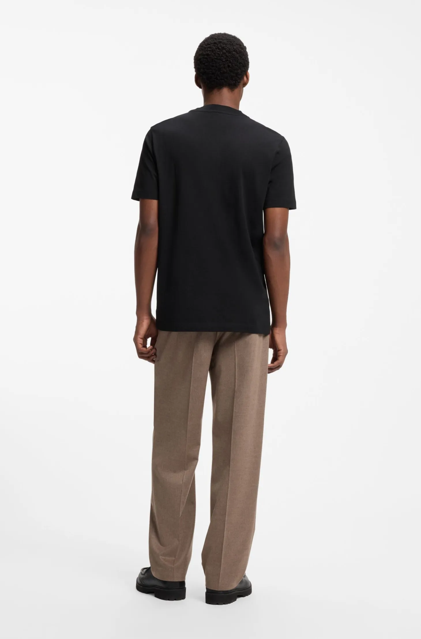 Cotton-jersey T-shirt with poker-chip print