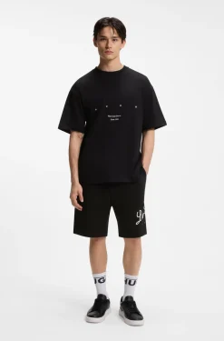 Cotton-jersey T-shirt with printed artwork