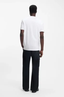 Cotton-jersey T-shirt with printed artwork