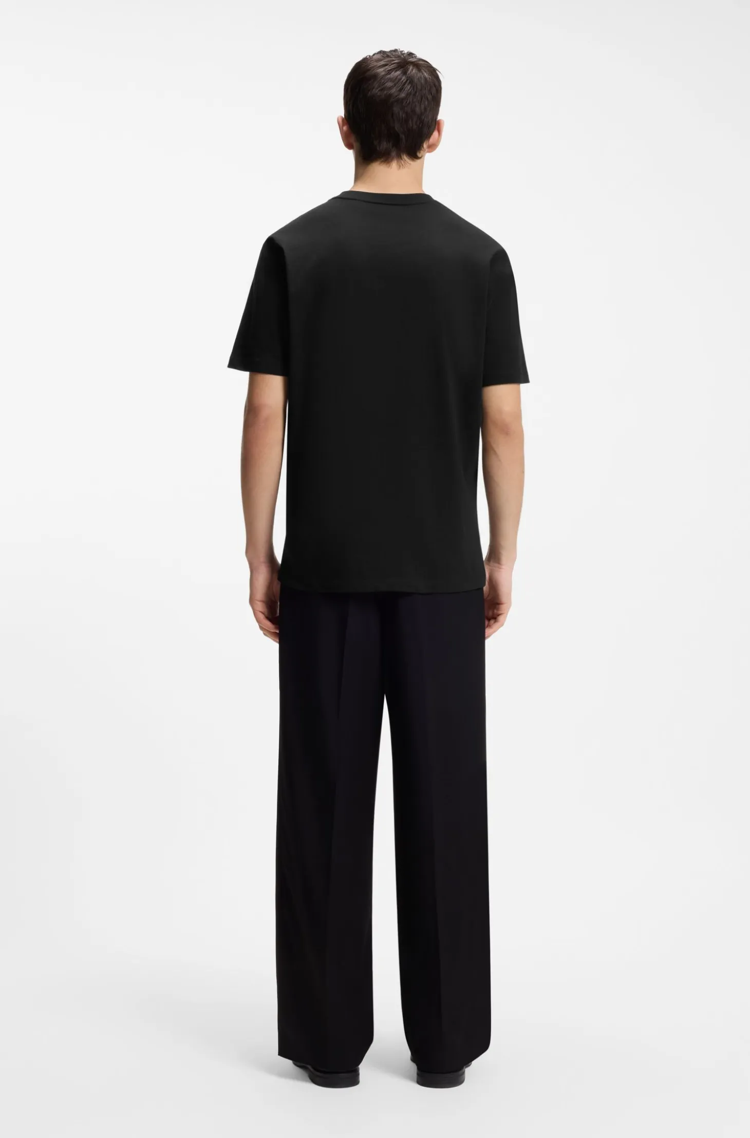 Cotton-jersey T-shirt with printed artwork