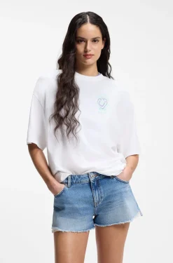 Cotton-jersey T-shirt with printed artwork