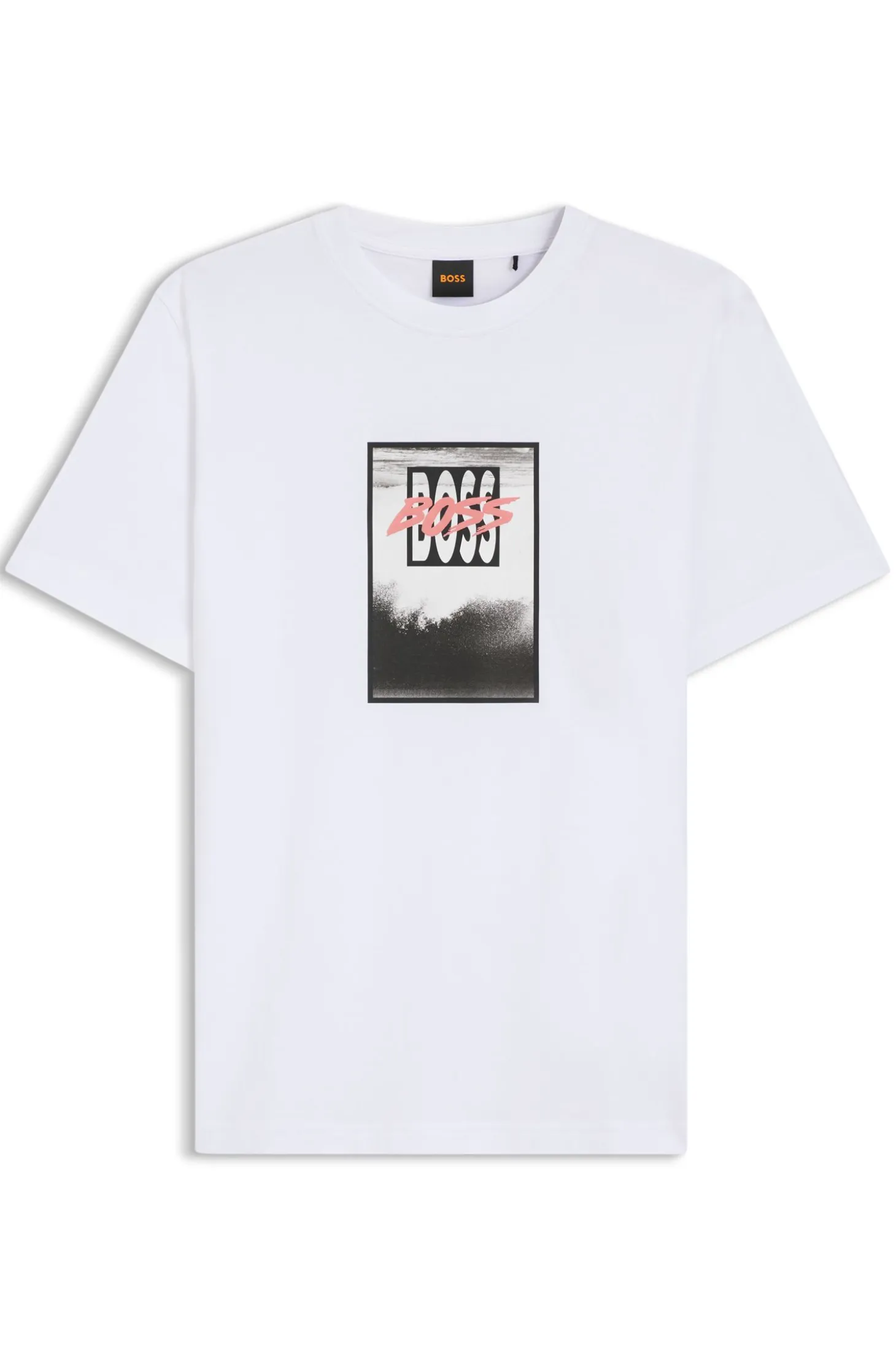 Cotton-jersey T-shirt with printed artwork