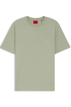 Cotton-jersey T-shirt with rear graphic