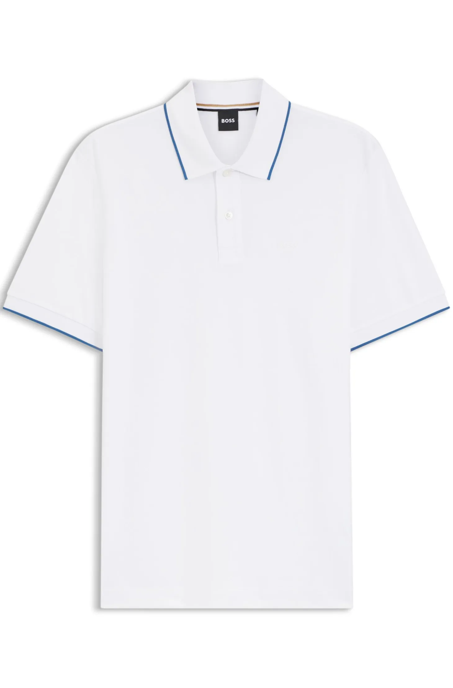 Cotton-piqué polo shirt with embroidered logo