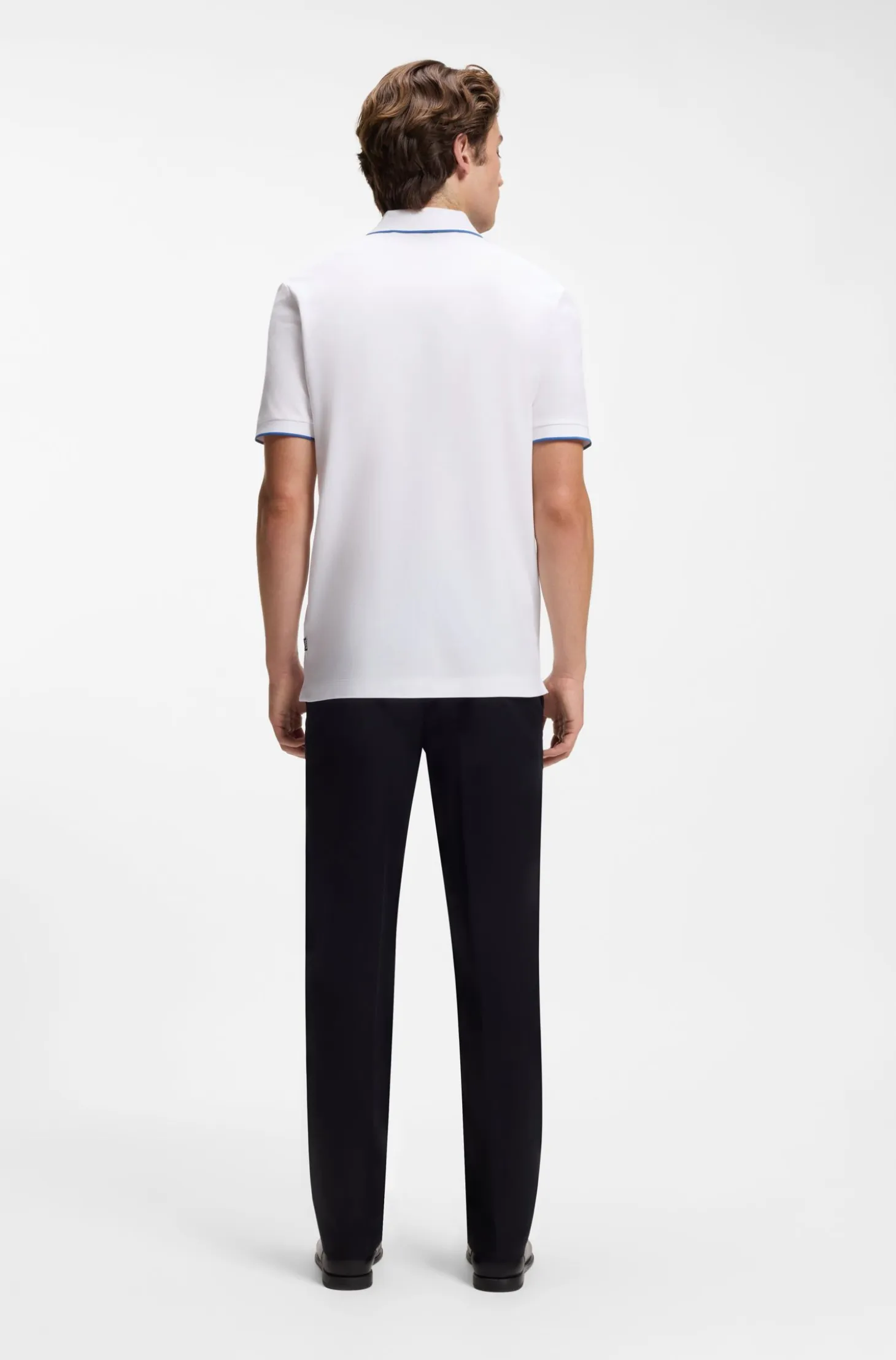 Cotton-piqué polo shirt with embroidered logo