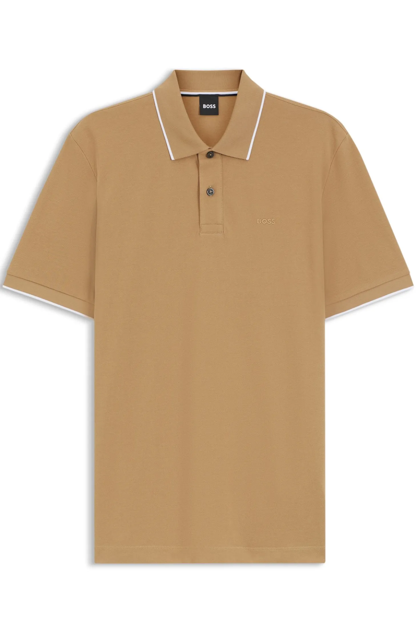 Cotton-piqué polo shirt with embroidered logo