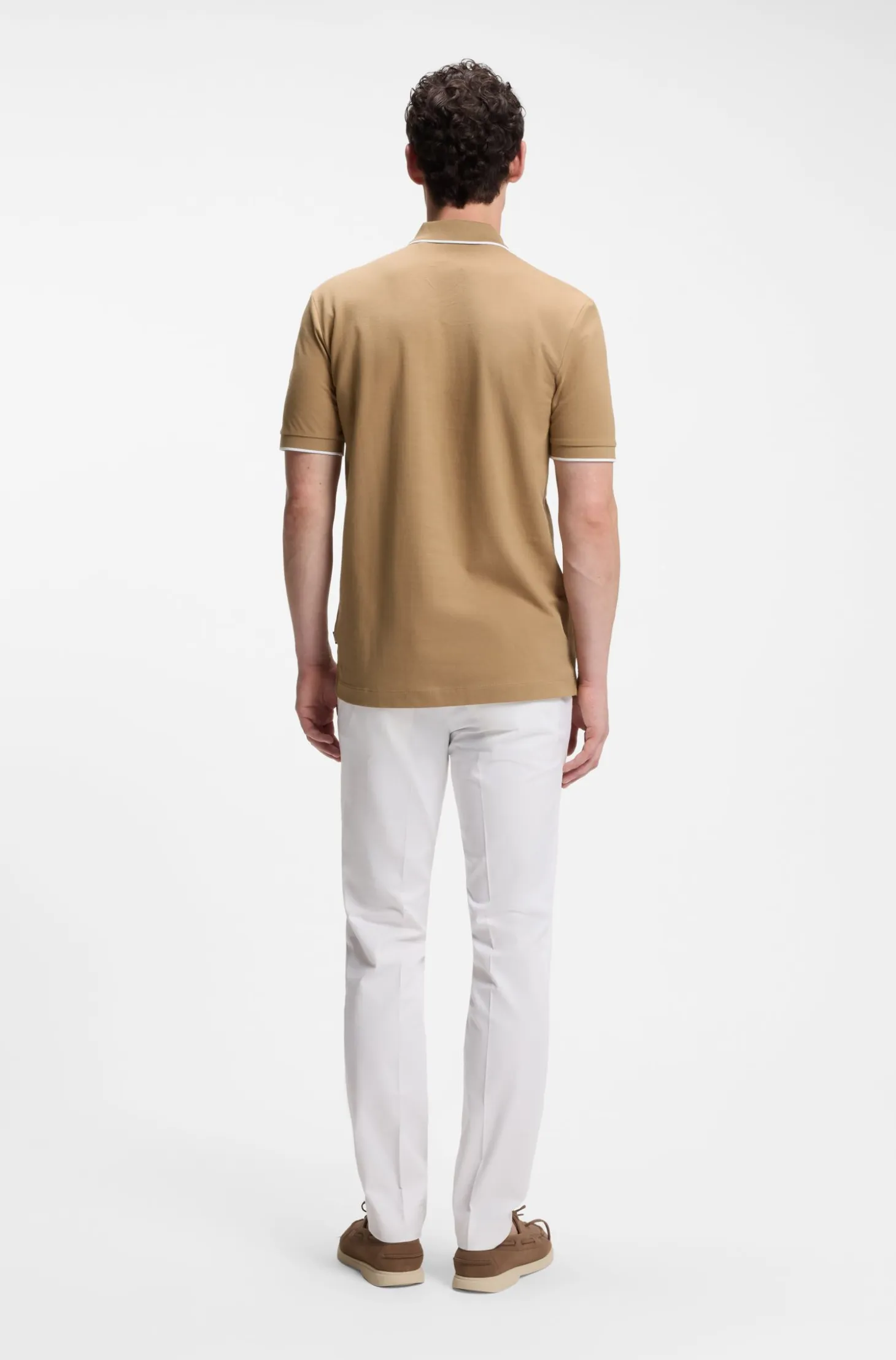 Cotton-piqué polo shirt with embroidered logo