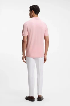 Cotton-piqué polo shirt with embroidered logo