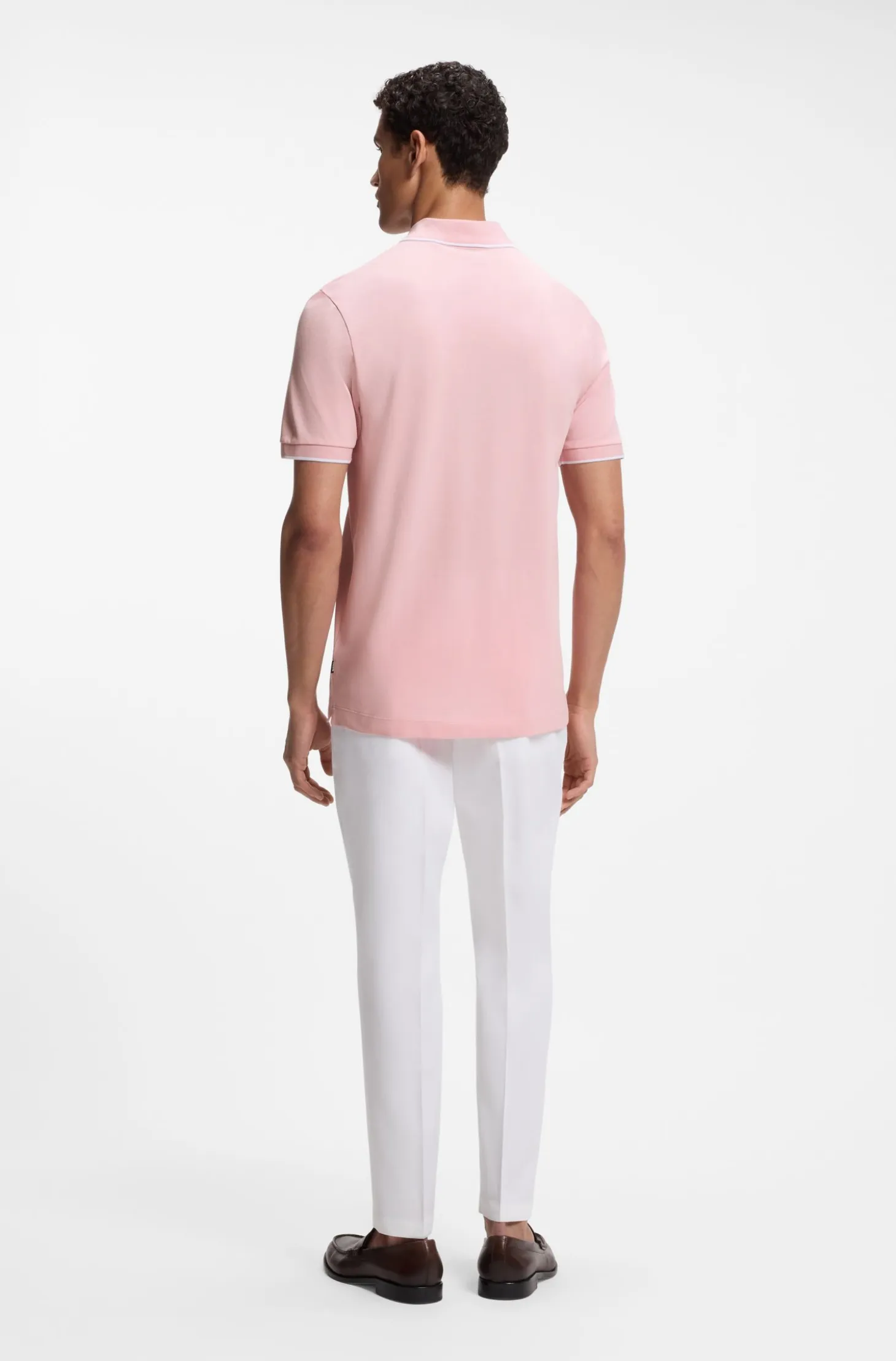 Cotton-piqué polo shirt with embroidered logo