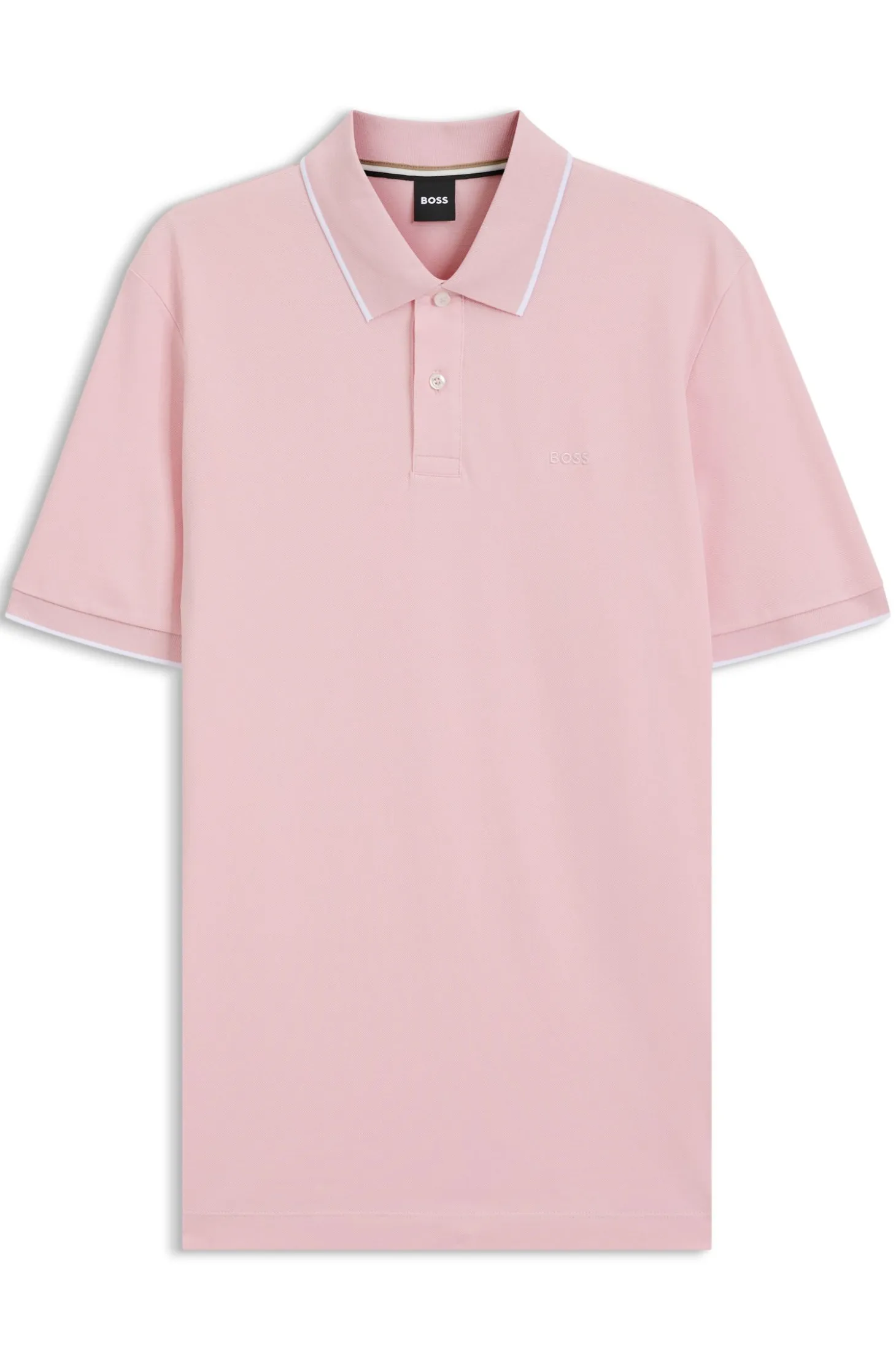 Cotton-piqué polo shirt with embroidered logo