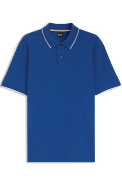 Cotton-piqué polo shirt with embroidered logo