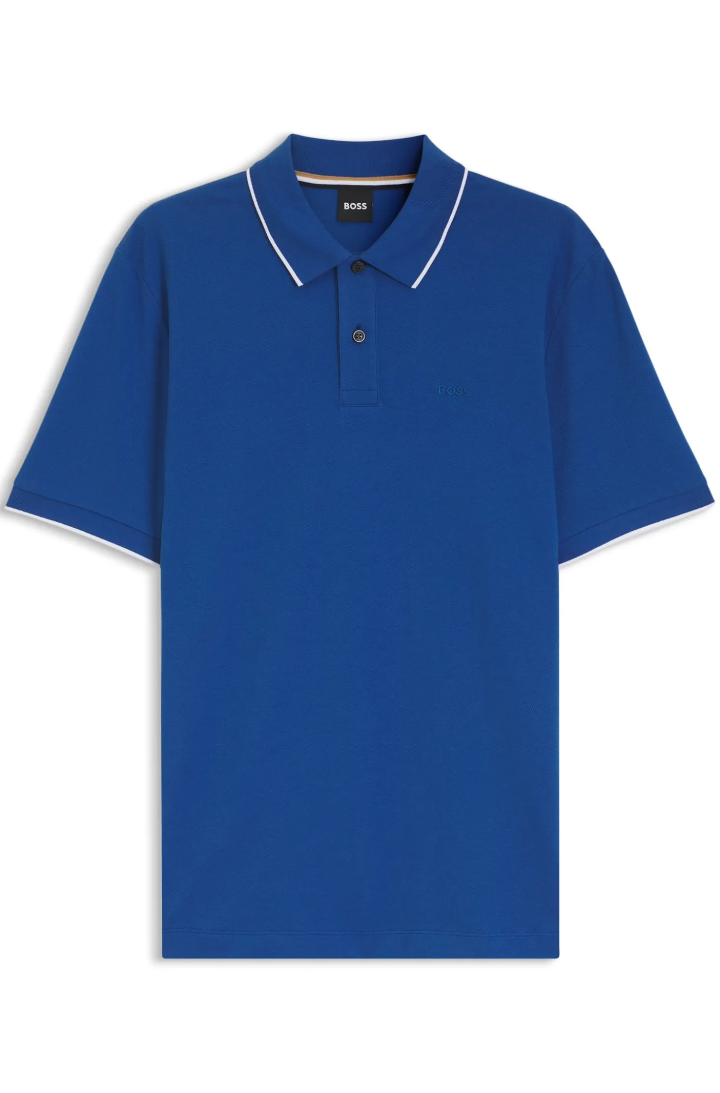 Cotton-piqué polo shirt with embroidered logo