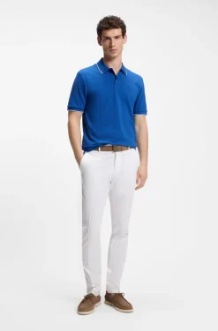 Cotton-piqué polo shirt with embroidered logo