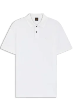 Cotton-piqué polo shirt with logo detail