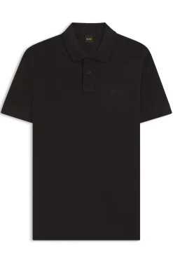 Cotton-piqué polo shirt with logo detail