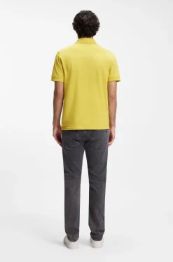 Cotton-piqué polo shirt with logo detail