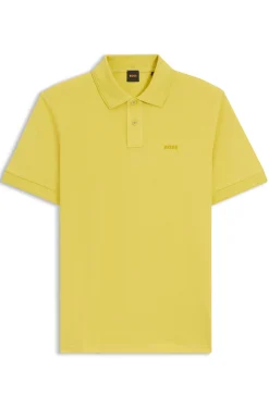 Cotton-piqué polo shirt with logo detail