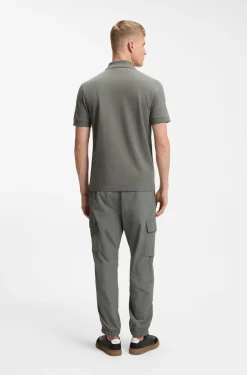 Cotton-piqué polo shirt with logo detail