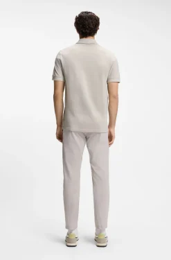 Cotton-piqué polo shirt with logo detail