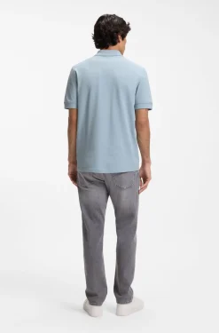 Cotton-piqué polo shirt with logo detail