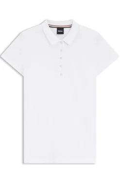 Cotton-piqué polo shirt with logo detail