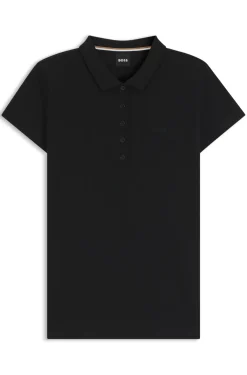 Cotton-piqué polo shirt with logo detail