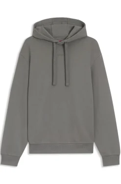 Cotton-terry hoodie with logo print