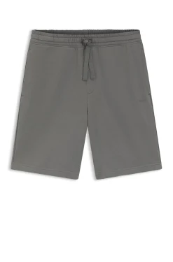 Cotton-terry shorts with logo print