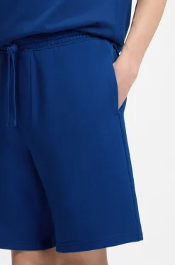 Cotton-terry shorts with logo print