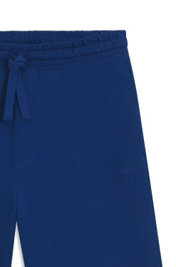 Cotton-terry shorts with logo print