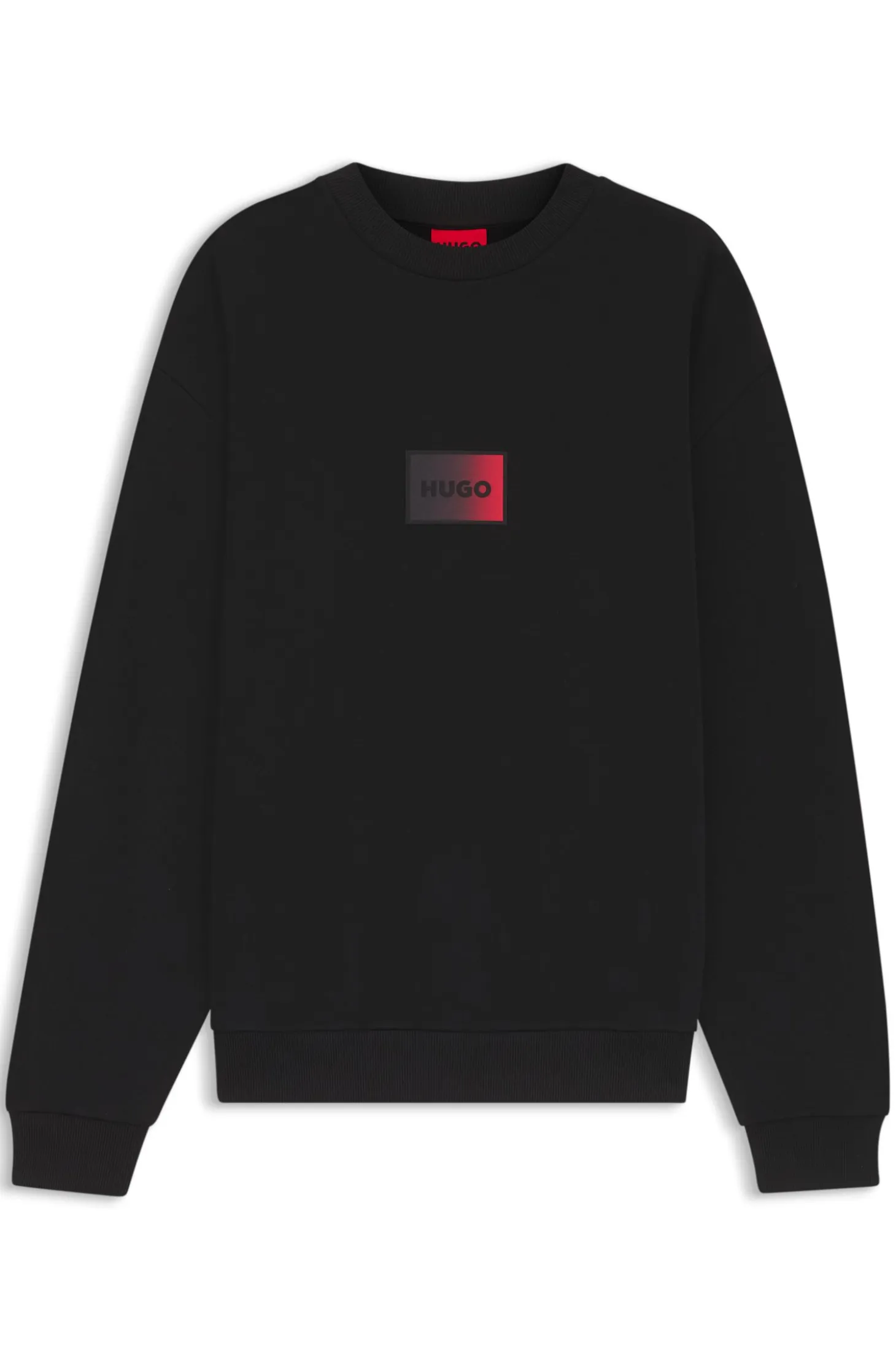 Cotton-terry sweatshirt with gradient logo
