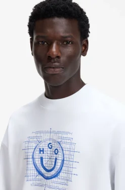 Cotton-terry sweatshirt with logo artwork