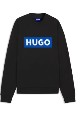Cotton-terry sweatshirt with logo print