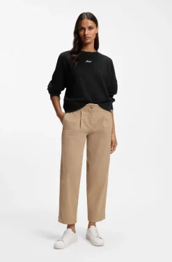 Cotton-terry sweatshirt with handwritten logo