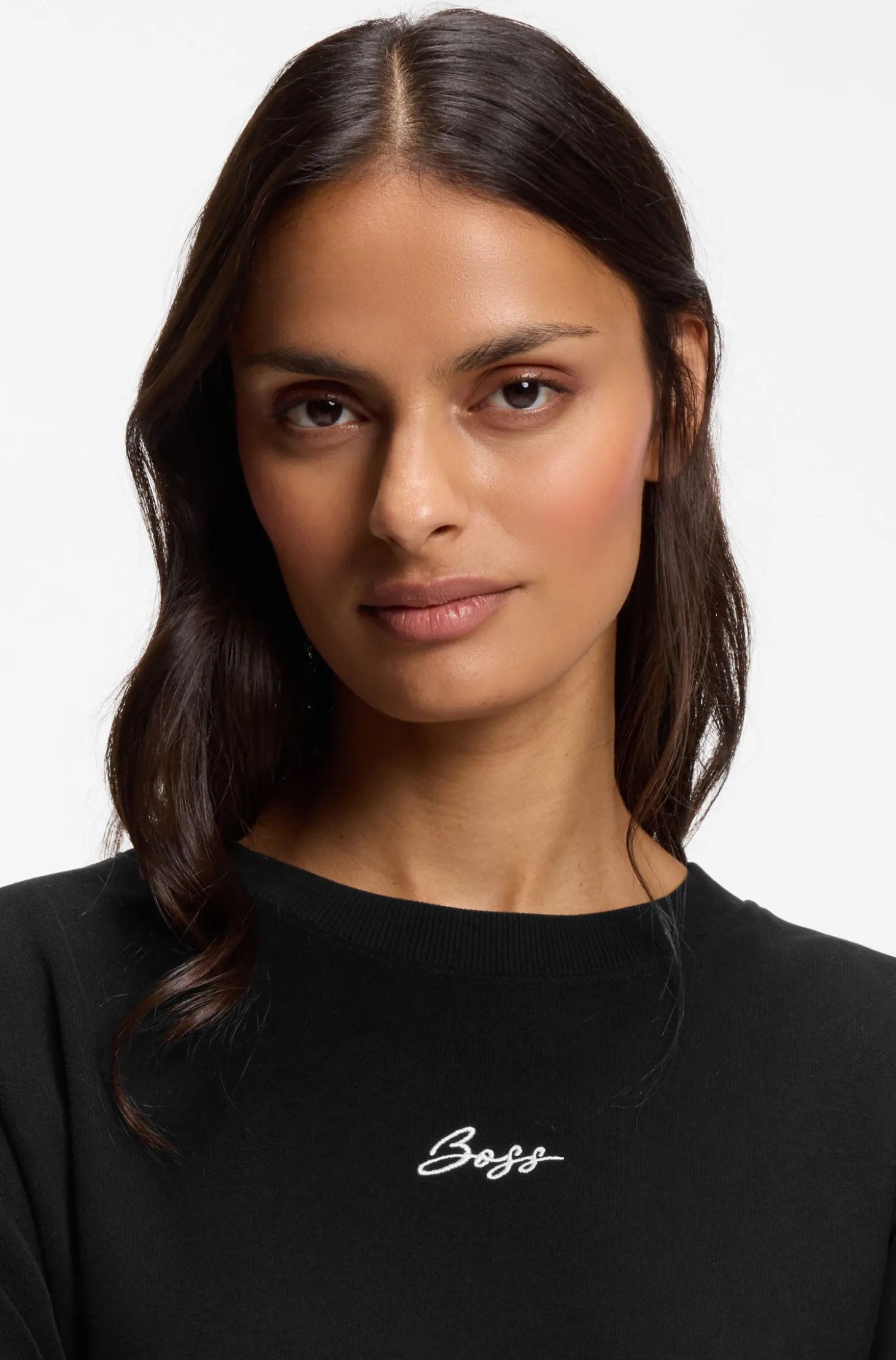 Cotton-terry sweatshirt with handwritten logo