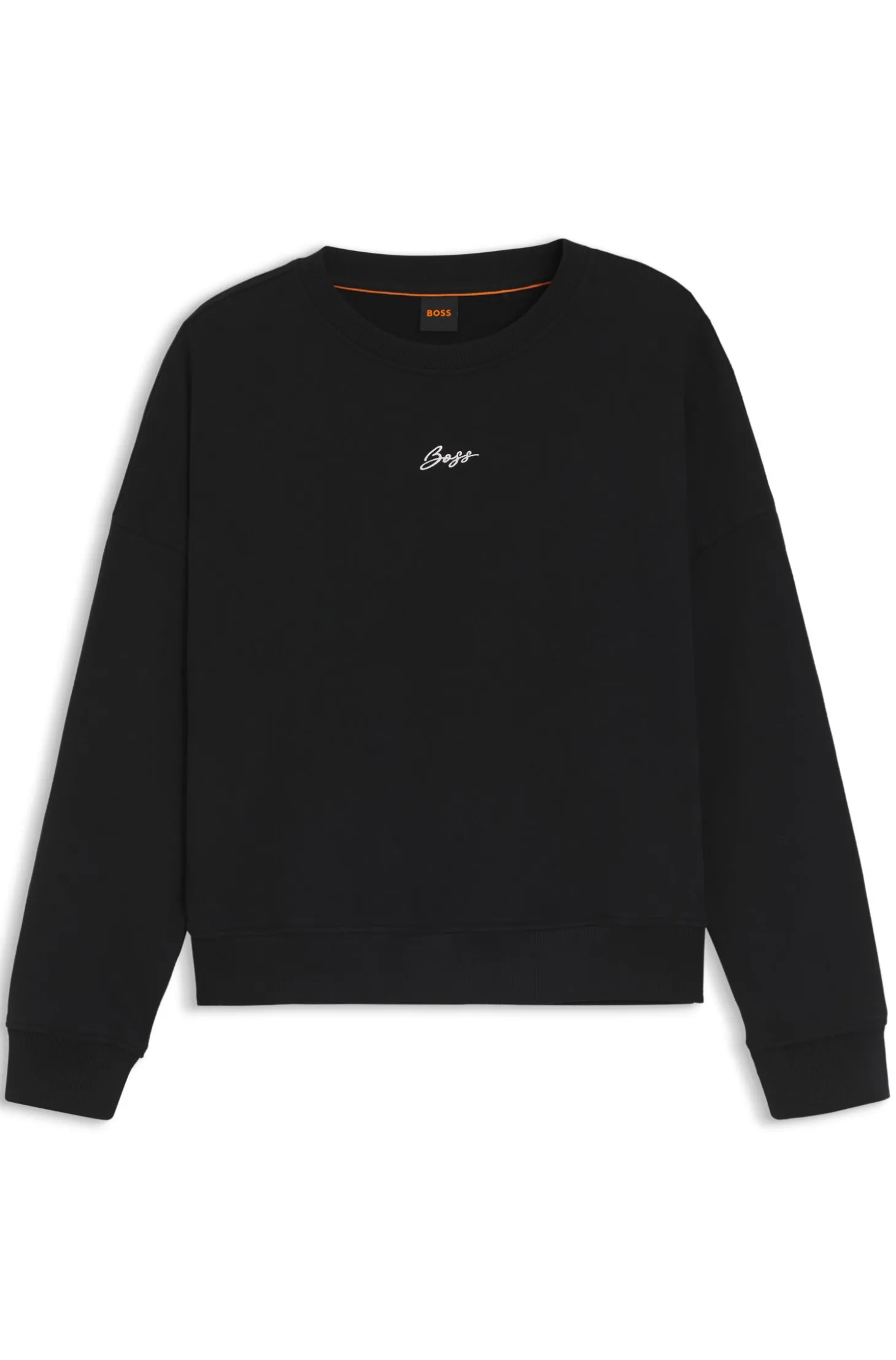 Cotton-terry sweatshirt with handwritten logo