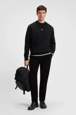 Cotton-terry sweatshirt with logo print