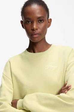 Cotton-terry sweatshirt with embroidered logo
