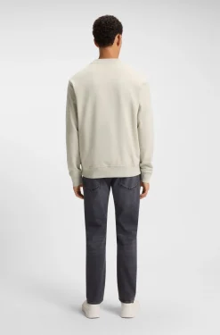 Cotton-terry sweatshirt with logo print