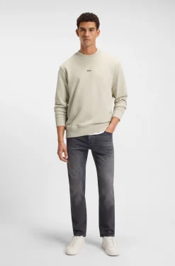 Cotton-terry sweatshirt with logo print