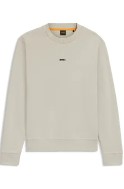 Cotton-terry sweatshirt with logo print