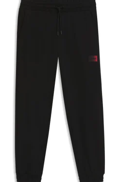 Cotton-terry tracksuit bottoms with gradient logo