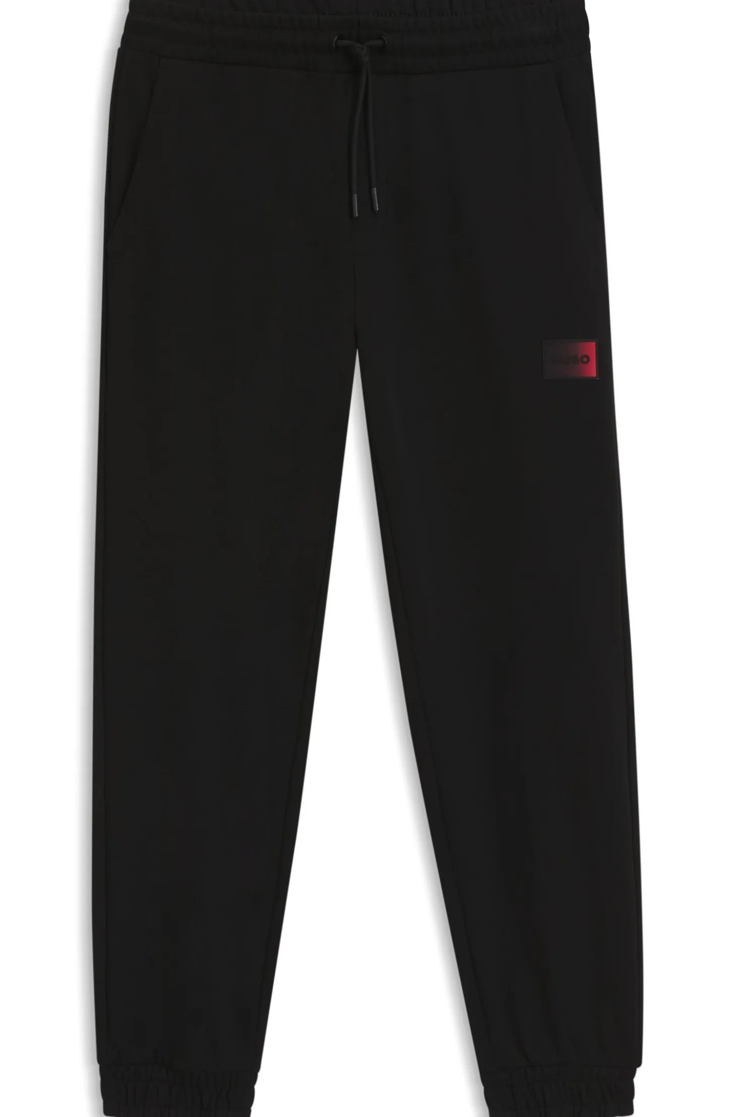 Cotton-terry tracksuit bottoms with gradient logo