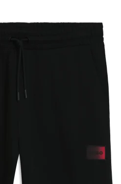 Cotton-terry tracksuit bottoms with gradient logo