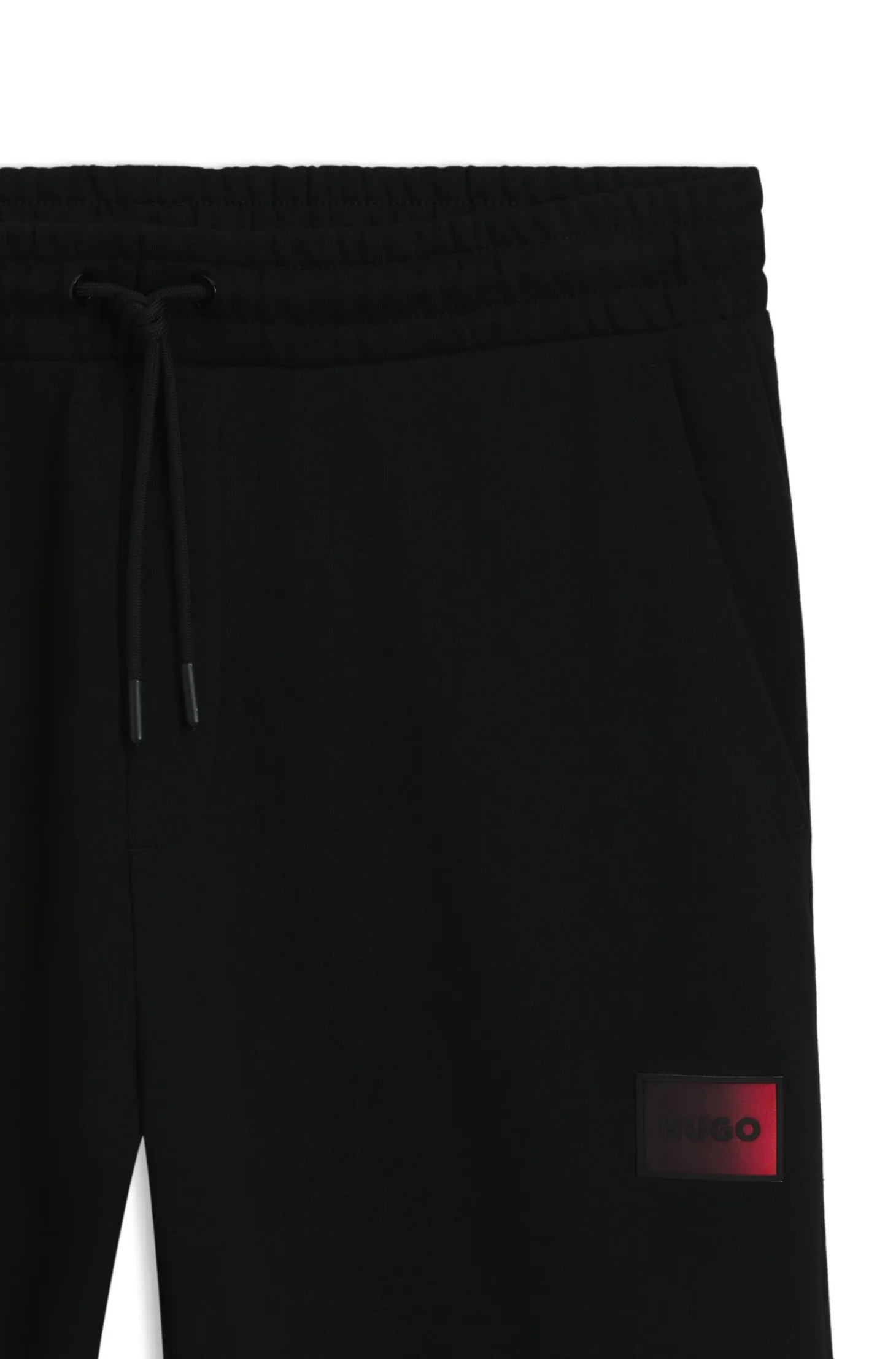 Cotton-terry tracksuit bottoms with gradient logo