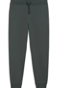 Cotton-terry tracksuit bottoms with logo detail