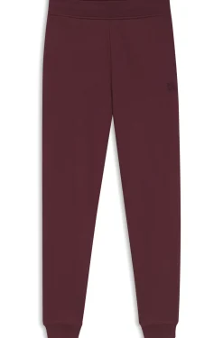 Cotton-terry tracksuit bottoms with embroidered logo