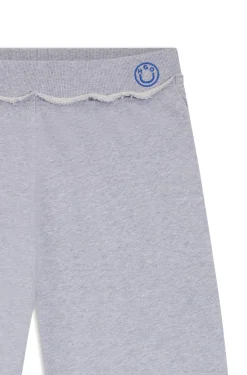 Cotton-terry tracksuit bottoms with logo waistband