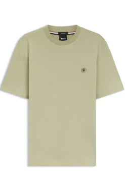 Cotton T-shirt with Double-B-monogram badge