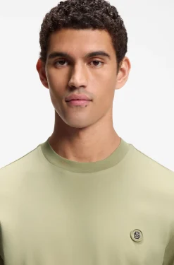 Cotton T-shirt with Double-B-monogram badge